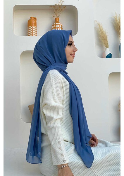 2019 Şifon Şal Indigo fiyatları