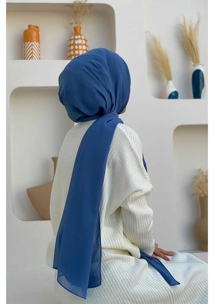 2019 Şifon Şal Indigo modelleri