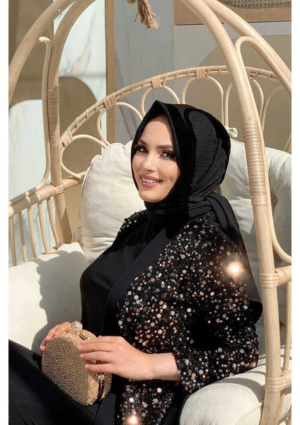 Bym Tül Işleme Detay Pul Payetli Abaya 7376 Gold fırsatları