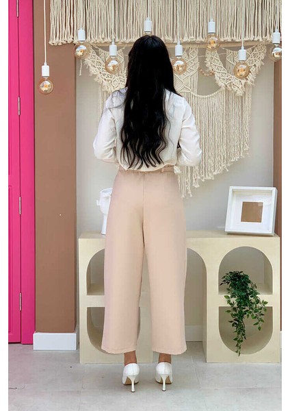 Bym Fermuarlı Bel Bağcıklı Pantolon 0174 Taş fiyatları