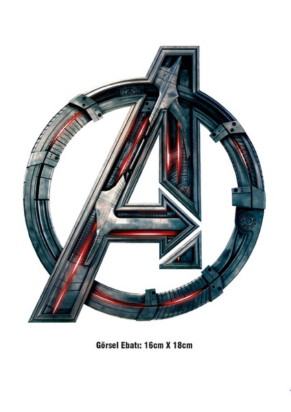 Avengers Yenilmezler Logo Ütü ile Yapışan Tekstil Dtf Baskı