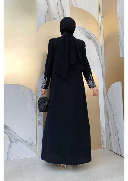 Bym Taş Işleme Detaylı Yelekli Elbise Takım 3838 Siyah modelleri