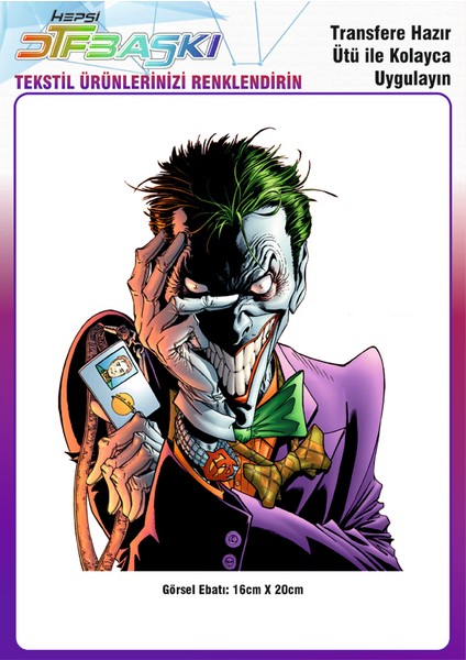 Joker Ütü ile Yapışan Tekstil Dtf Baskı