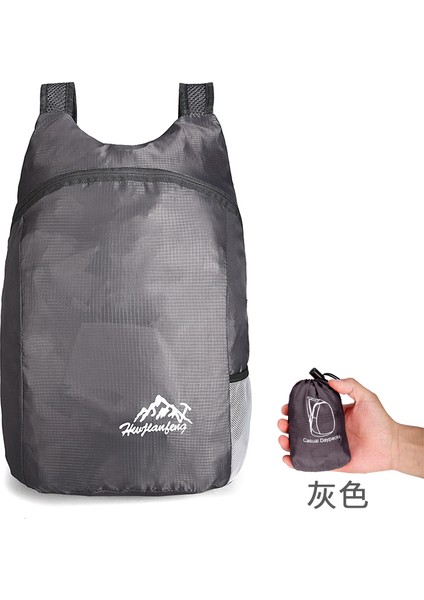 Ultra Hafif Taşınabilir Katlanabilir Sırt Çantası Su Geçirmez Açık Hava Seyahati Eğlence Çantası Büyük Kapasiteli 20L (Yurt Dışından)