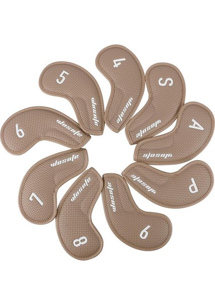 9x Golfı Set Golf Headcover Kamağı Golf Kulübü Dokuma Dokusu (Yurt Dışından)