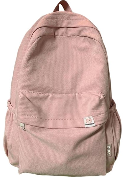 Düz Renkli Sırt Çantası Kamp Için Açık Hava Aktiviteleri Kısa Geziler Pembe (Yurt Dışından) fırsatları