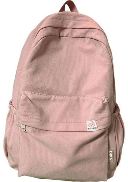 Düz Renkli Sırt Çantası Kamp Için Açık Hava Aktiviteleri Kısa Geziler Pembe (Yurt Dışından) indirimleri