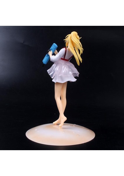 Anime Kız Sevimli Nisan Miyazono Kaori Beyaz Güvercin Keman Ayakta Ver Yalan. Pvc Action Figure Çizgi Film Bebeği Oyuncaklar 18CM