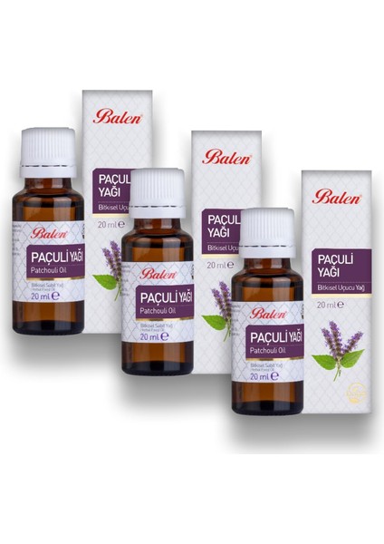 Paçuli Yağı 20 ml x 3 Adet