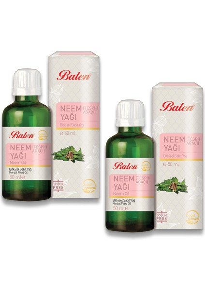 Tespih Ağacı Yağı Neem Yağı 50 ml x 2 Adet