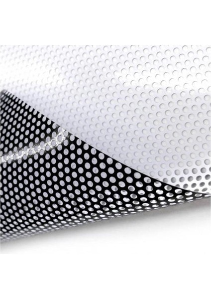 Yapışkanlı Delikli Folyo One Way Vision Delikli Cam Filmi 107 cm x 200 cm modelleri