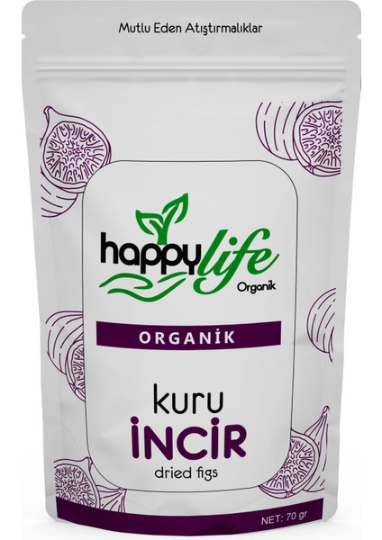 Happy Life Organik Kuru Incir 70 gr