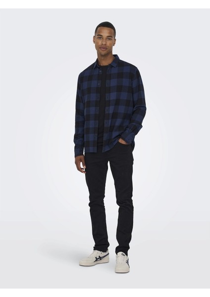 Erkek Kareli Uzun Kollu Gömlek 22007112 modelleri