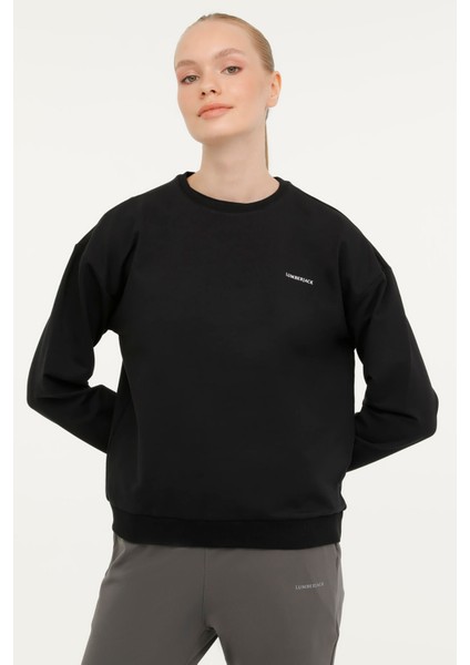 W-SN79 Basıc C Neck Sweat Siyah Kadın Sweatshirt