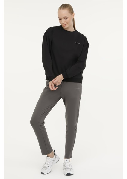 W-SN79 Basıc C Neck Sweat Siyah Kadın Sweatshirt