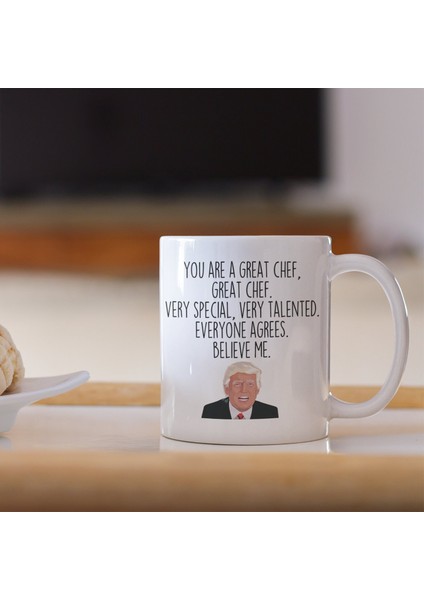 Ingilizce Komik Şef Hediyeleri, Şef Trump Kupa, Şef Hediye, Erkekler Için Hediye Ingilizce Bardak