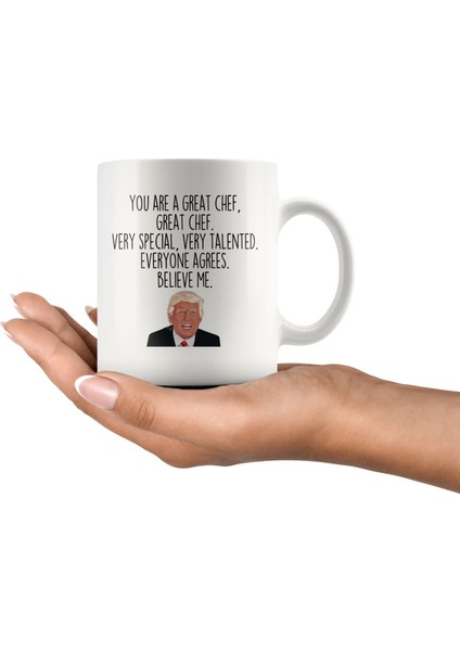 Ingilizce Komik Şef Hediyeleri, Şef Trump Kupa, Şef Hediye, Erkekler Için Hediye Ingilizce Bardak