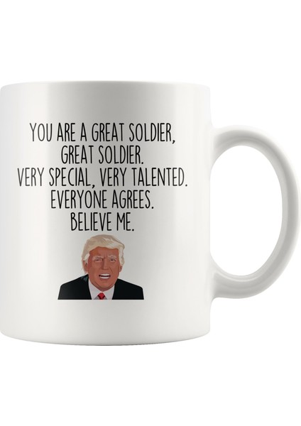 Alınabilecek Komik Asker Hediyesi, Ingilizce Asker Trump Kupa, Asker Için Hediye