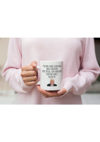 Komik Vaftiz Babası Kupa, Ingilizce Babalar Günü Kupa, Vaftiz Babası Kahve Kupa, Vaftiz Babası Kupa