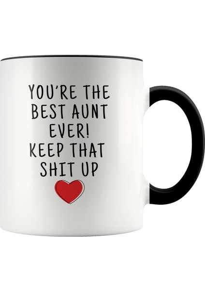 Teyze Hediyeleri, Komik Teyze Hediyesi, Ingilizce Kişiye Özel Teyze Kupası, Teyze Kahve Kupası