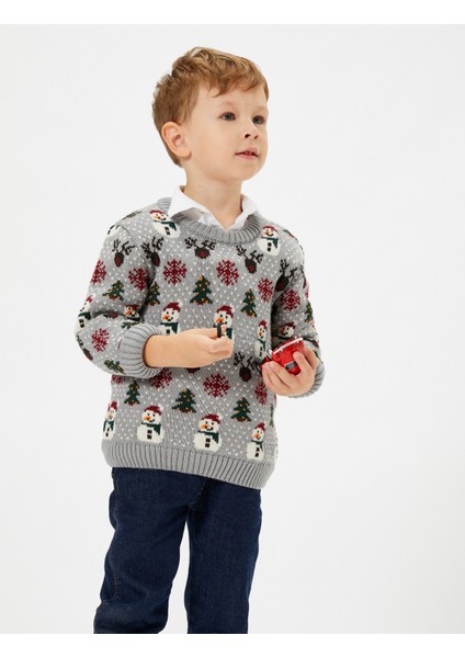 Triko Kazak Kardan Adam Işlemeli Uzun Kollu fiyatları