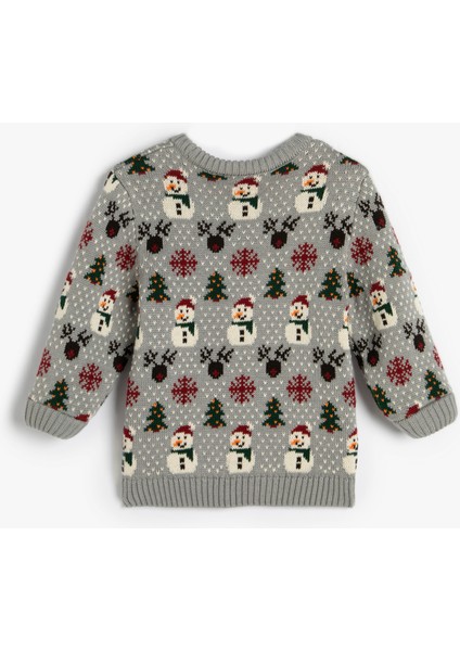 Triko Kazak Kardan Adam Işlemeli Uzun Kollu fırsatları