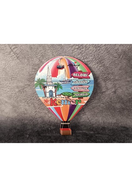 Magnet Deniz Manzara Plaj Balon Buzdolabı Süsü Ahşap Mıknatıslı Magnet Mıknatıslı Hediyelik Eşya