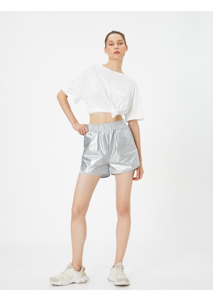 Basic Tişört Bol Kalıp Kısa Kollu Bisiklet Yaka Pamuklu fiyatları