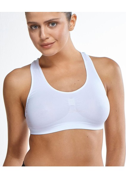 Kadın Dikişsiz Pedli Sporcu Toparlayıcı Siyah Büstiyer Südyen EDY125 modelleri