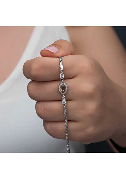 ​gümüş Damla Zultanit Taşlı Kadın Bileklik