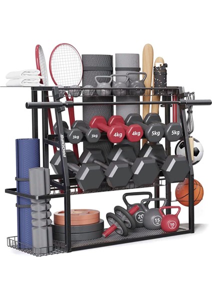 Kettlebell Dambıl Yoga Pilates Mat Aksesuar Standı