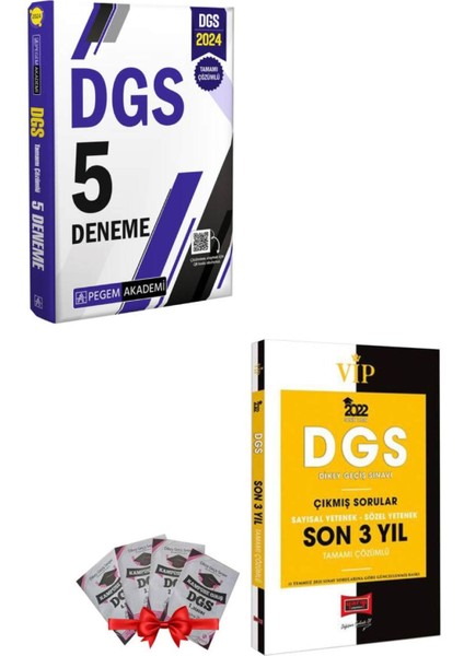 2024 DGS 5 Deneme + Yargı DGS Son 3 Yıl + DGS 4 Deneme