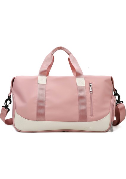 Spor Fitness Çantası Kadın Yoga Çantası Kuru Ve Islak Ayırma Kontrast Renkli Tek Omuzdan Askili Çanta Kısa Mesafe Taşınabilir Seyahat Çantası (Yurt Dışından) modelleri