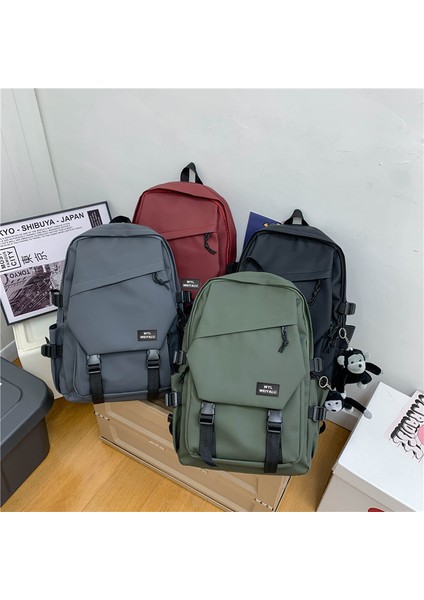 Harajuku Ulzzang Okul Çantası Kolej Öğrencilerinin Kore Versiyonu Sırt Çantası Büyük Kapasiteli Moda Trendi Sırt Çantası (Yurt Dışından) fırsatları