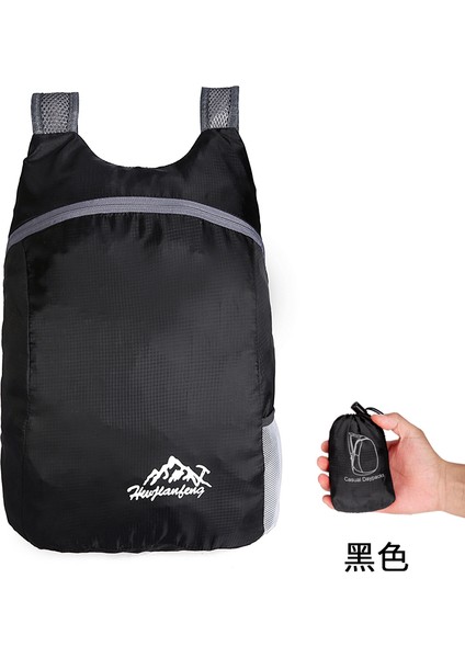 Ultra Hafif Taşınabilir Katlanabilir Sırt Çantası Su Geçirmez Açık Hava Seyahati Eğlence Çantası Büyük Kapasiteli 20l (Yurt Dışından)