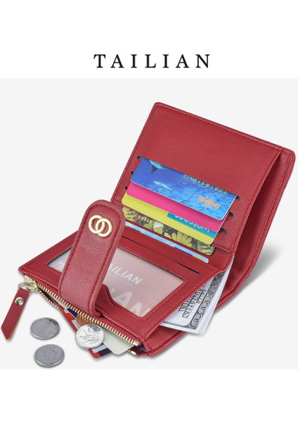 Xiaoxiangfeng Nakış Ipliği Çoklu Kart Yuvası Bozuk Para Cüzdanı Kadınlar Için (Yurt Dışından) modelleri