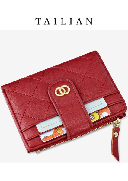 Xiaoxiangfeng Nakış Ipliği Çoklu Kart Yuvası Bozuk Para Cüzdanı Kadınlar Için (Yurt Dışından) fırsatları