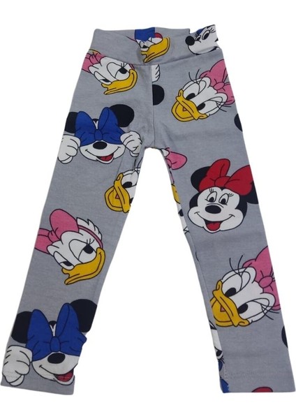 Minnie ve Daisy Duck Baskılı Kız Çocuk Tayt