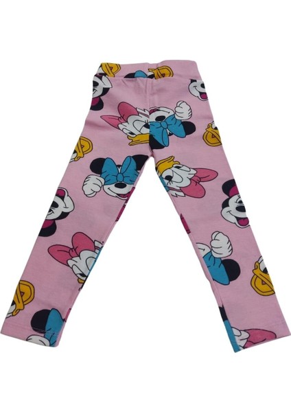 Minnie ve Daisy Duck Baskılı Kız Çocuk Tayt
