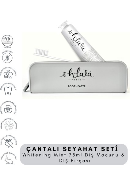 Whitening 75 ml + Dental Luxe Diş Fırçası Premium Seyahat Seti