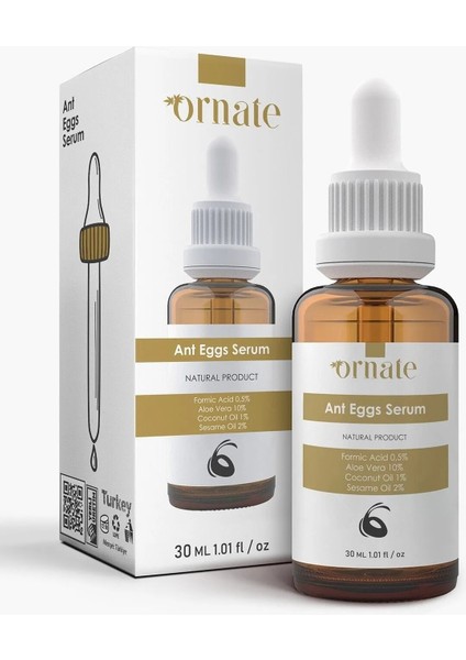 Karınca Yumurtası Yağı Tüy Dökücü ve Tüy Azaltıcı Serum 30 ml %5 Formic Acid %10 Aloe Vera