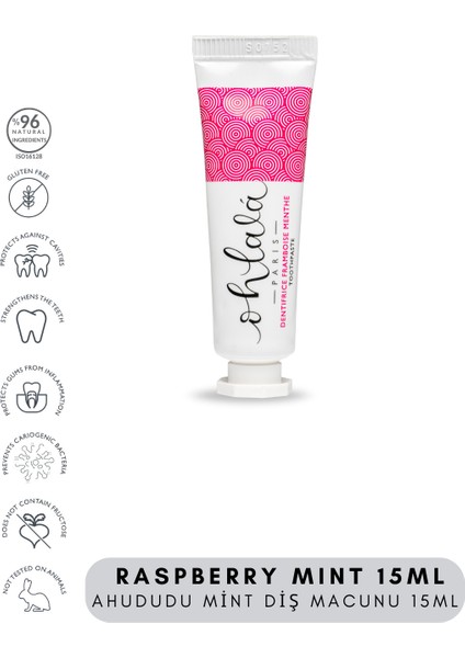 Raspberry Mint Ahududu - Nane Diş Macunu 15 ml