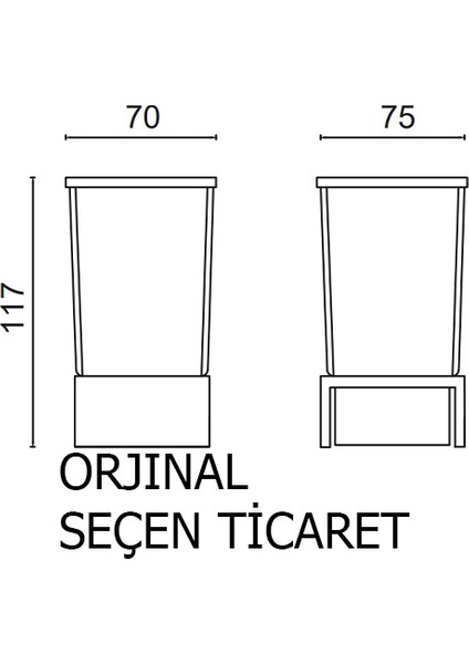 KU10-030 Paslanmaz Pirinç Kumru Set Üstü Diș Fırçalık fiyatları