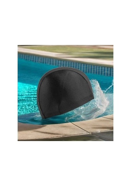 Likralı Havuz Deniz Yüzücü Bonesi Siyah Renk fiyatları