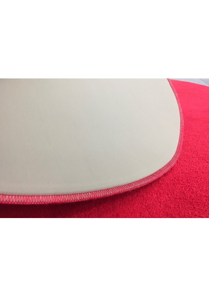 Anatolia 2'li Kırmızı 80X140 + 50X70 cm Büyük Ebat Banyo Paspası Seti Kaymaz Tabanlı Klozet Takımı