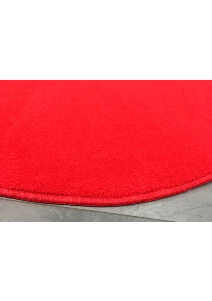 Anatolia 2'li Kırmızı 80X140 + 50X70 cm Büyük Ebat Banyo Paspası Seti Kaymaz Tabanlı Klozet Takımı