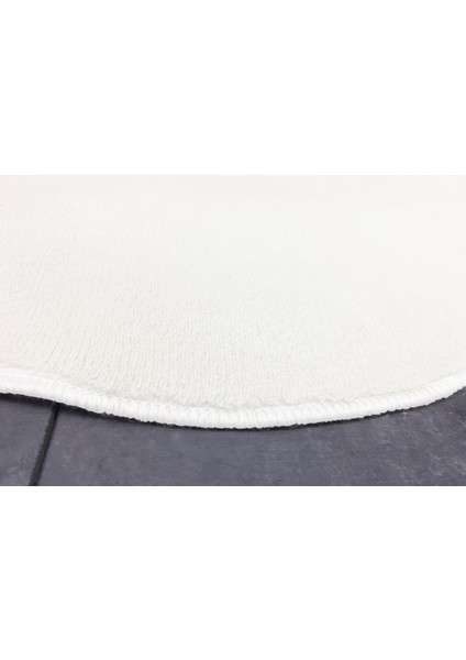 Anatolia 2'li Krem 80X140 + 50X70 cm Büyük Ebat Banyo Paspası Seti Kaymaz Tabanlı Klozet Takımı
