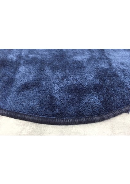 Anatolia 2'li Lacivert 80X140 + 50X70 cm Büyük Ebat Banyo Paspası Seti Kaymaz Tabanlı Klozet Takımı