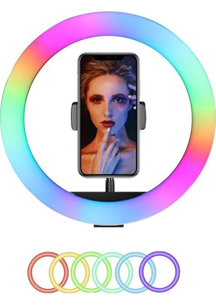 LED Soft Ring Light LED Işık Halka Işık LED Youtuber Makyaj Rgb 30 cm