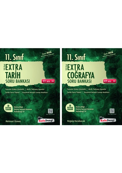 11.Sınıf Extra Tarih + Coğrafya Soru Bankası Seti
